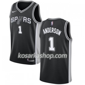 Dres San Antonio Spurs Kyle Anderson 1 Nike 2017-18 Crna Swingman